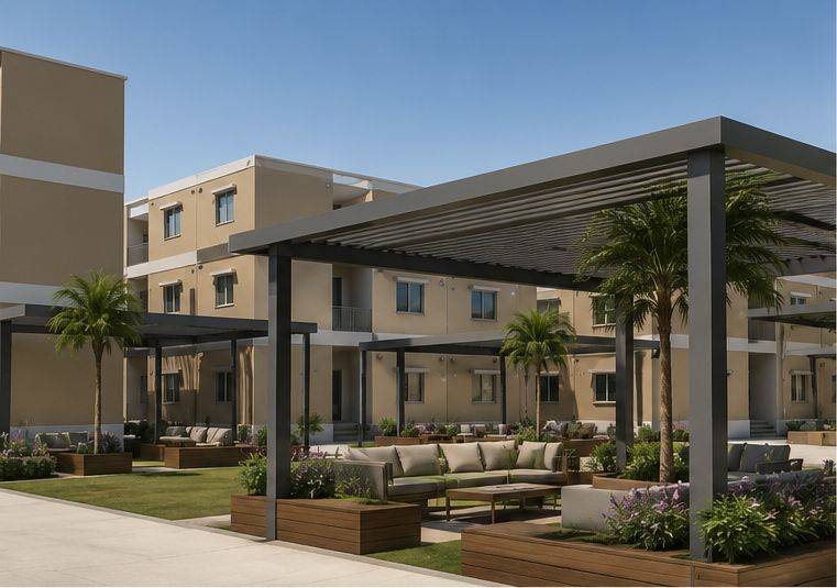 Multi-family community concept — courtyard