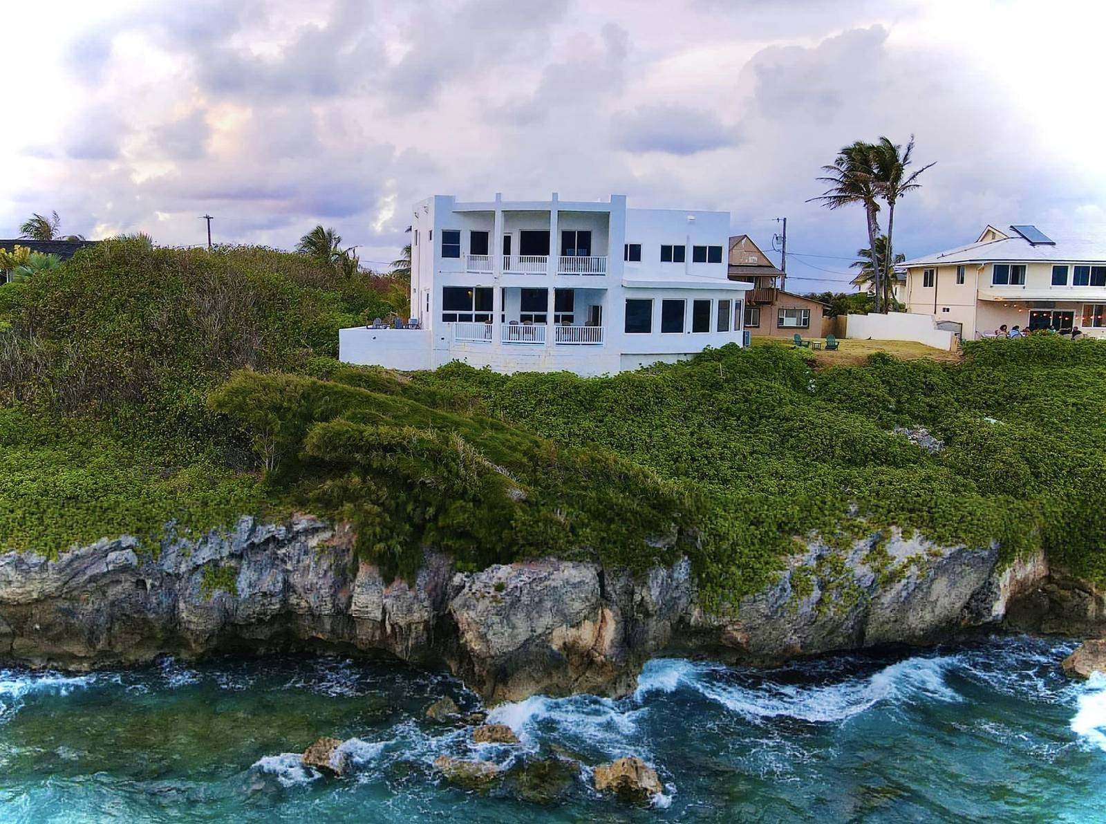A completed oceanfront SABS residence